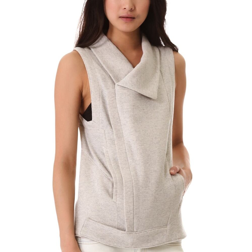 Kimberly‎ Ovitz Women's Orda Sweatshirt Vest Gray Size S